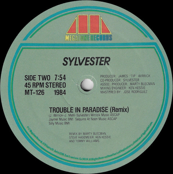 Sylvester - Too Late / Trouble In Paradise (Remix)