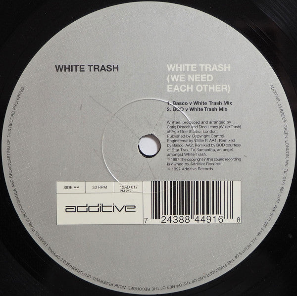 White Trash (7) - White Trash (We Need Each Other)