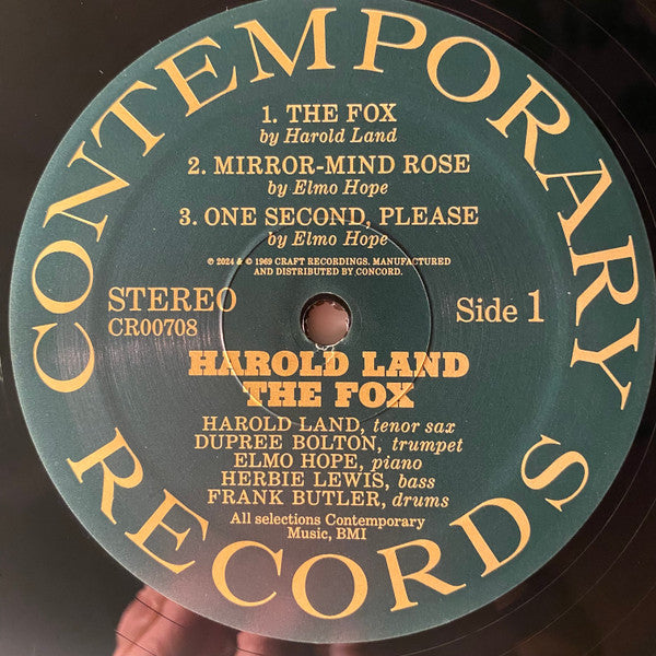Harold Land - The Fox