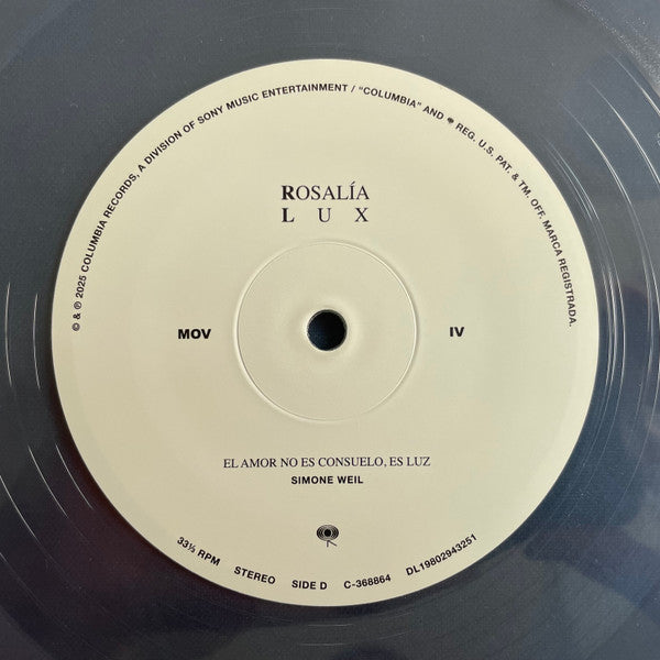Rosalía (3) - Lux [CLEAR VINYL]