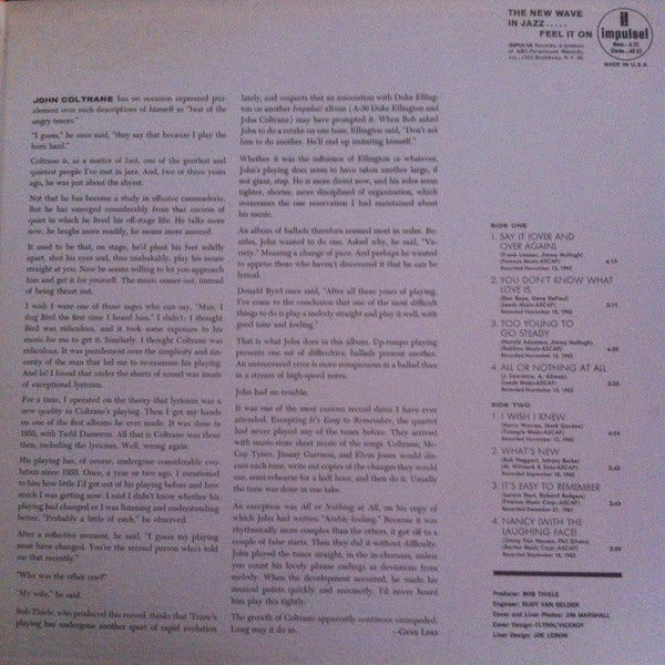 The John Coltrane Quartet - Ballads
