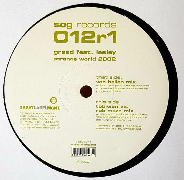 Greed (2) - Strange World 2002