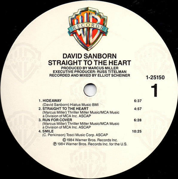 David Sanborn - Straight To The Heart