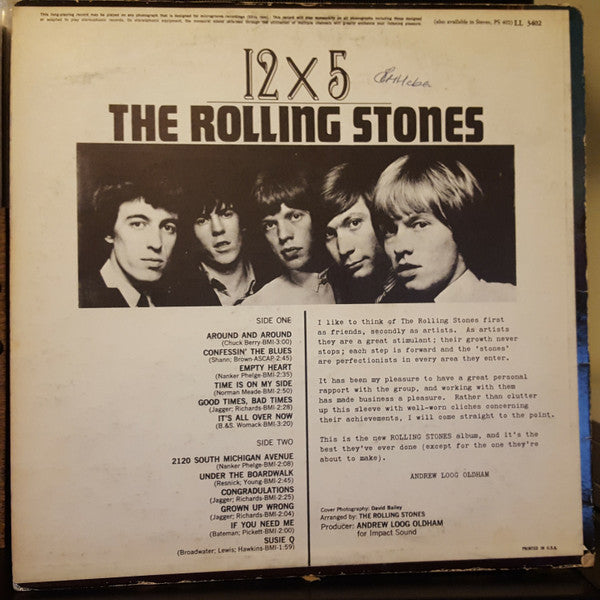 The Rolling Stones - 12 X 5