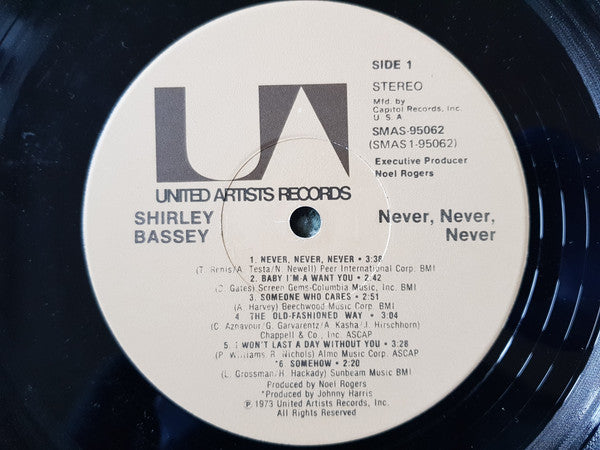 Shirley Bassey - Never, Never, Never