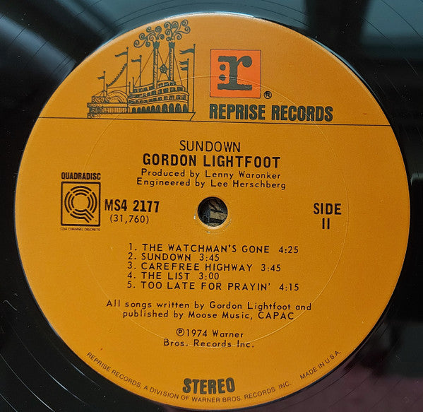 Gordon Lightfoot - Sundown