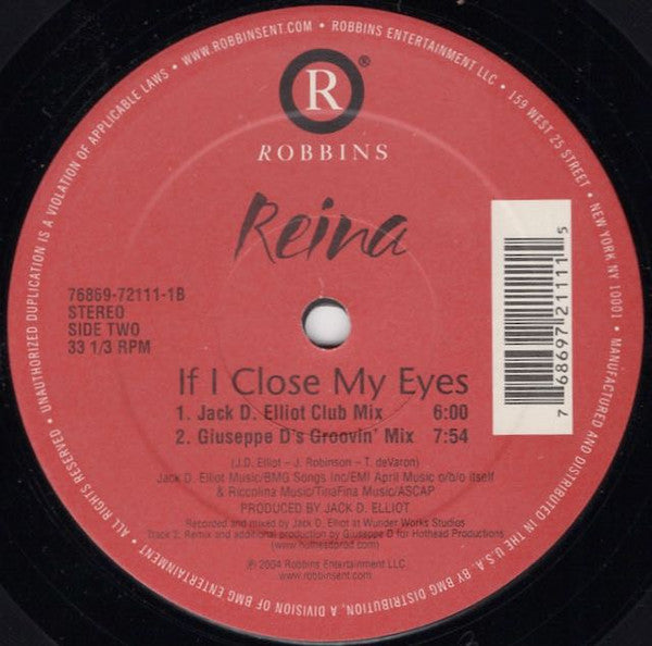 Reina - If I Close My Eyes