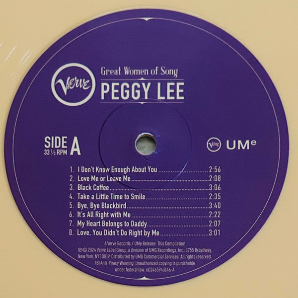 Great Women Of Song: Peggy Lee
