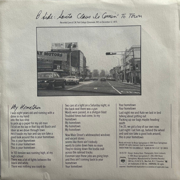 Bruce Springsteen - My Hometown