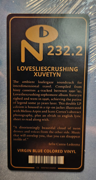 lovesliescrushing - Xuvetyn [VIRGIN BLUE VINYL]