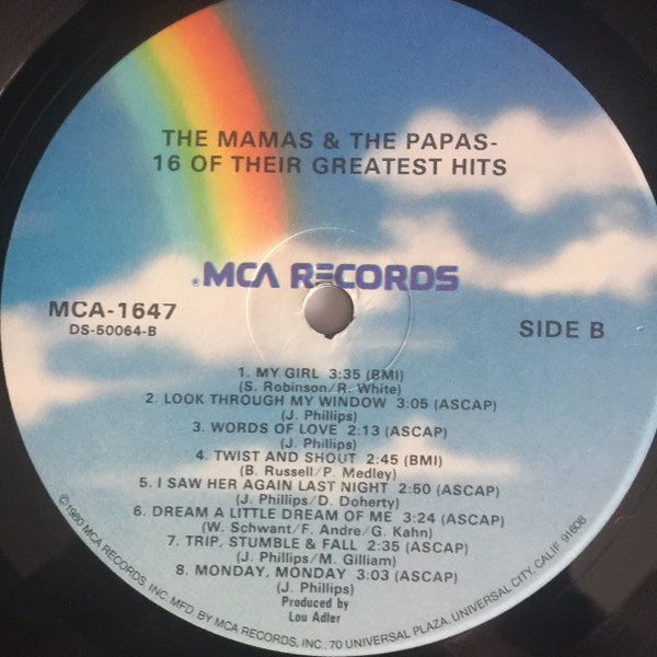 The Mamas & The Papas - 16 Of Their Greatest Hits