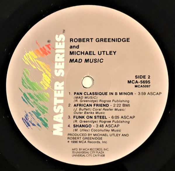 Robert Greenidge - Mad Music