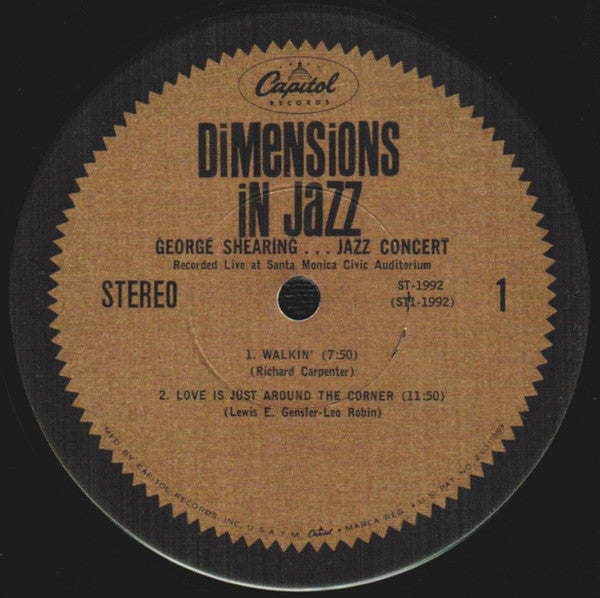 The George Shearing Quintet - Jazz Concert