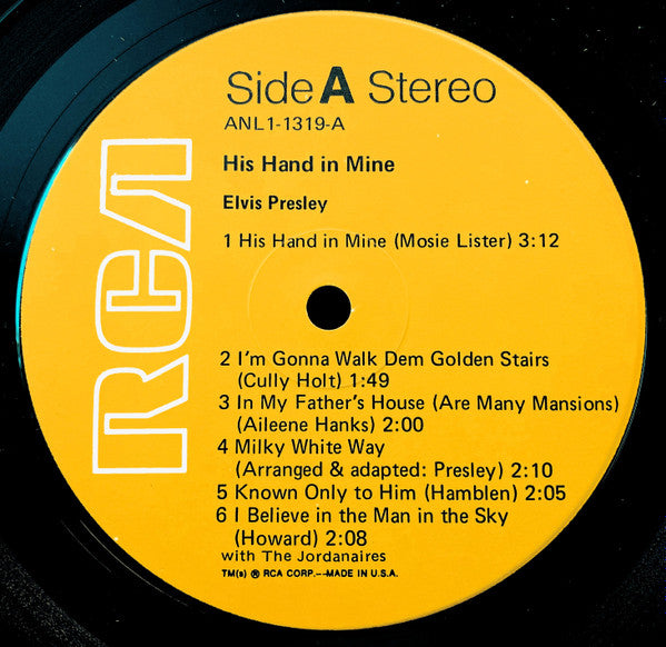 Elvis Presley - His Hand In Mine