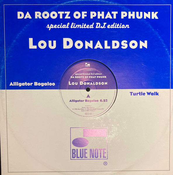 Lou Donaldson - Alligator Bogaloo / Turtle Walk 12" [NETHERLANDS EXCLUSIVE]