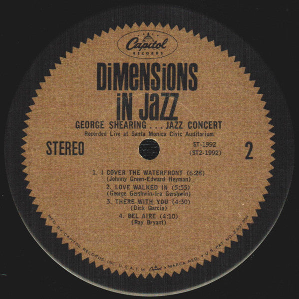 The George Shearing Quintet - Jazz Concert