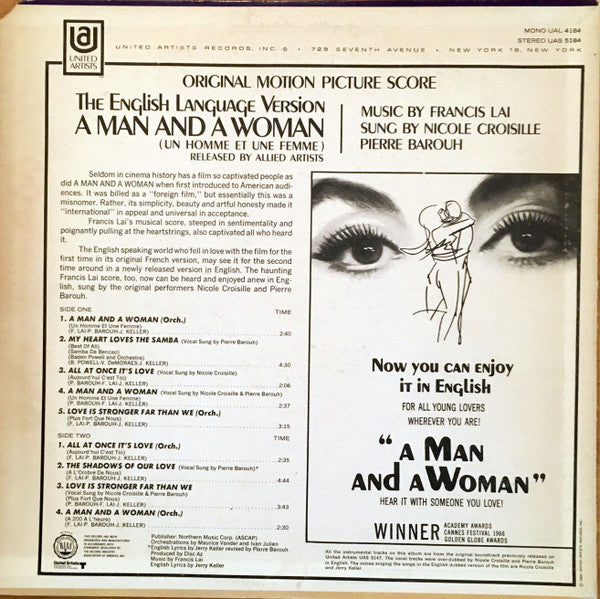 Francis Lai - A Man And A Woman: The English Language Version (Original Motion Picture Score)