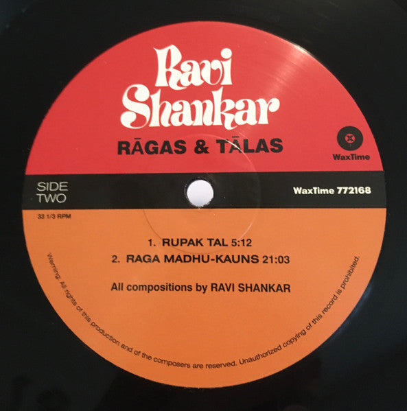 Ravi Shankar - Rāgas And Tālas