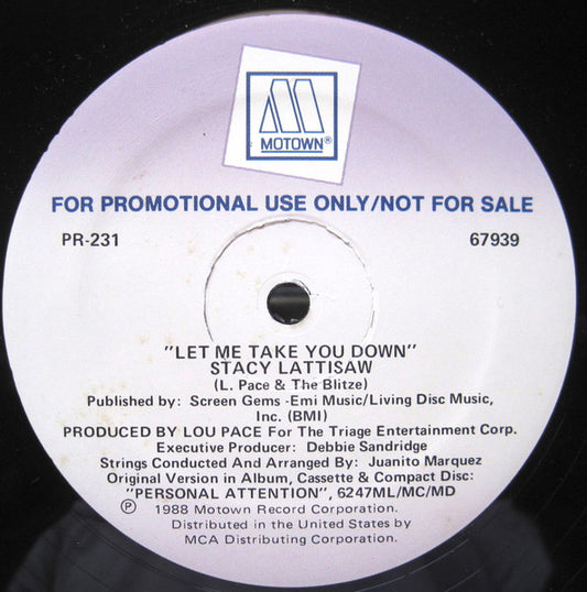 Stacy Lattisaw - Let Me Take You Down