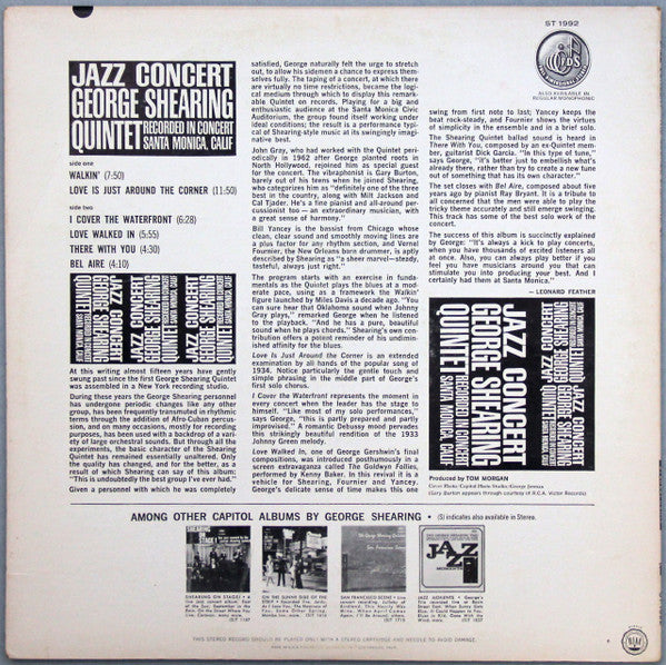 The George Shearing Quintet - Jazz Concert