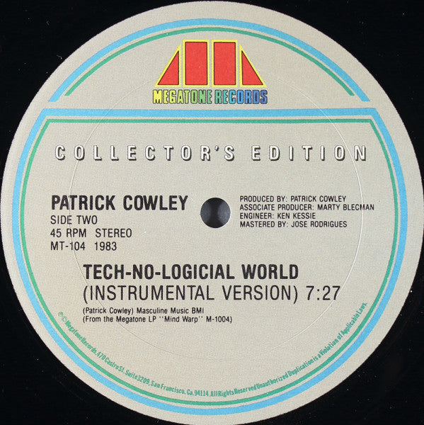 Patrick Cowley - Goin' Home / Tech-No-Logical World