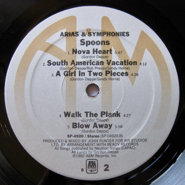 Spoons - Arias & Symphonies