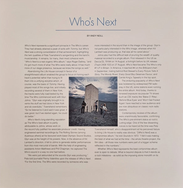The Who - Who's Next (180g, Remastered)