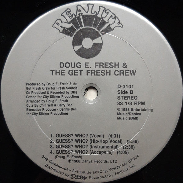 Doug E. Fresh And The Get Fresh Crew - Keep Risin' To The Top b/w Guess? Who?