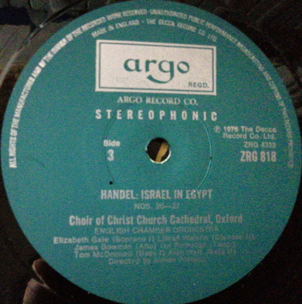 Georg Friedrich Händel - Israel In Egypt