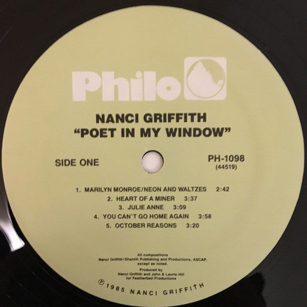 Nanci Griffith - Poet In My Window