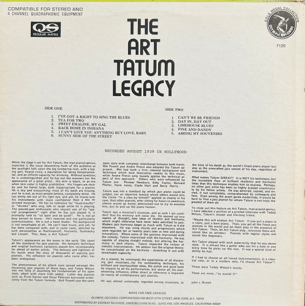 Art Tatum - The Art Tatum Legacy