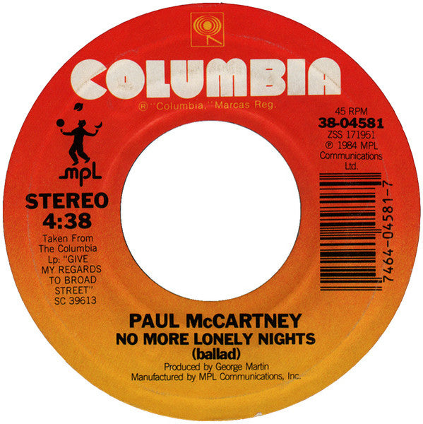 Paul McCartney - No More Lonely Nights