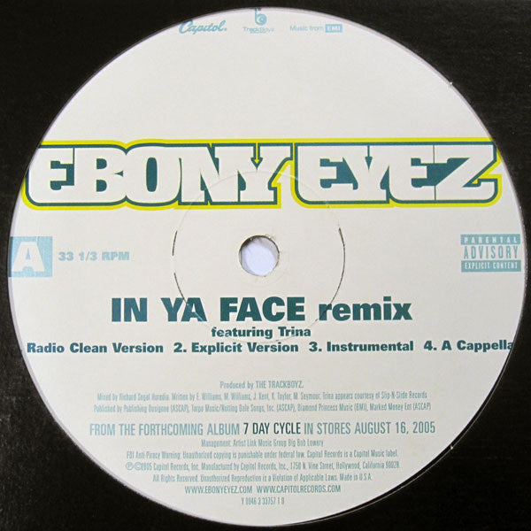 Ebony Eyez - In Ya Face (Remix)