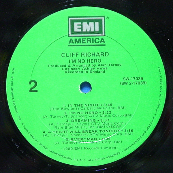 Cliff Richard - I'm No Hero