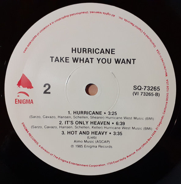 Hurricane (9) - Take What You Want