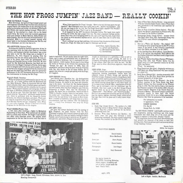The Hot Frogs Jumping Jazz Band - Really Cookin'