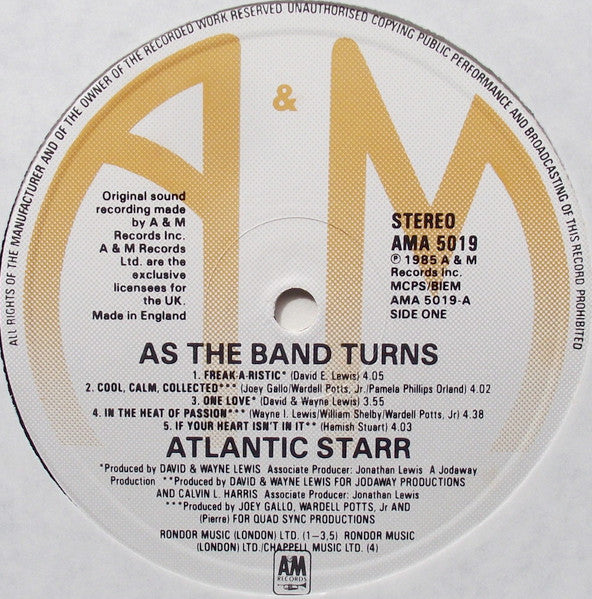 Atlantic Starr - As The Band Turns