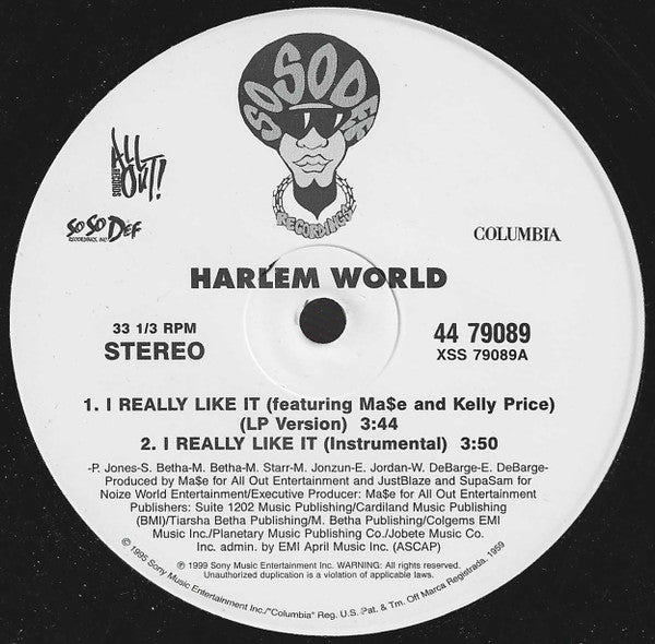 Harlem World - I Really Like It / Meaning Of Family