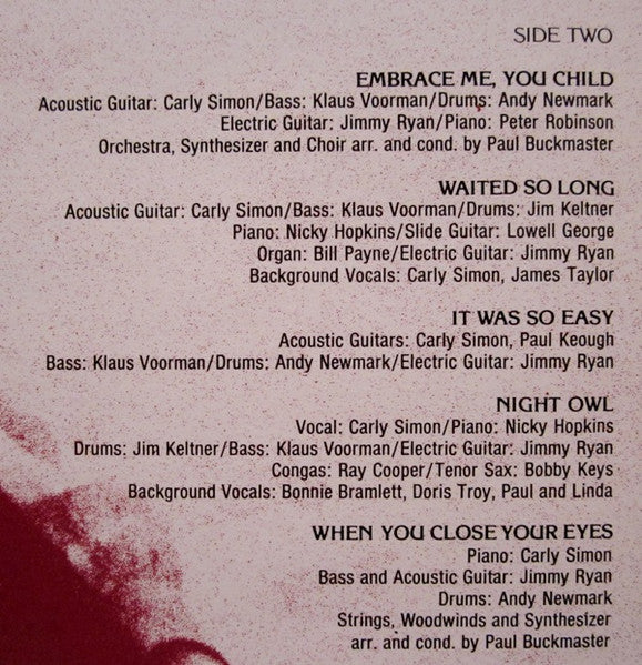 Carly Simon - No Secrets