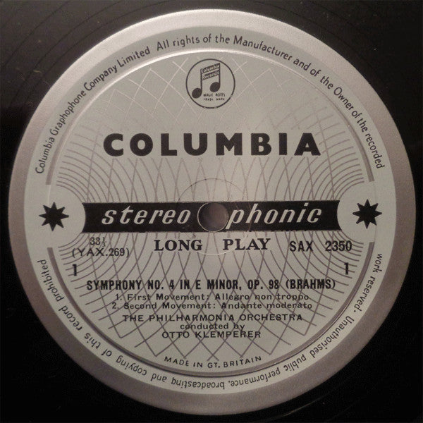 Johannes Brahms - Symphony No.4 In E Minor
