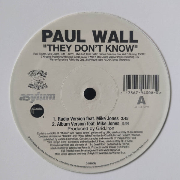Paul Wall - They Don't Know