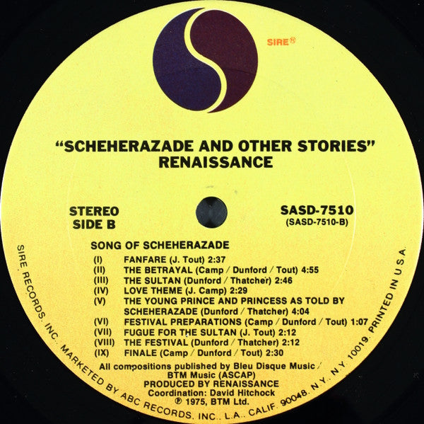 Renaissance (4) - Scheherazade And Other Stories