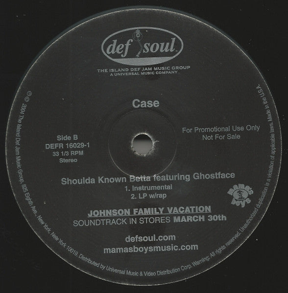 Case - Shoulda Known Betta