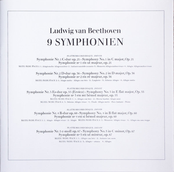 Ludwig van Beethoven - 9 Symphonien