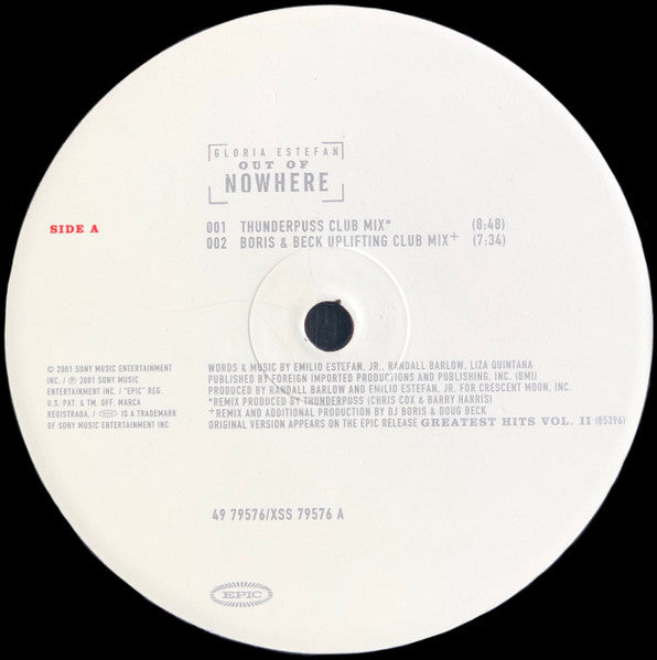 Gloria Estefan - Out Of Nowhere