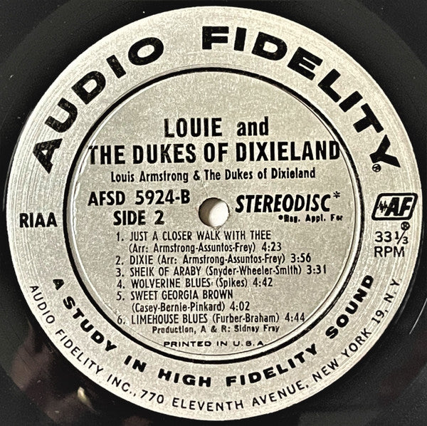 Louis Armstrong And Dukes Of Dixieland, The - Louie And The Dukes Of Dixieland