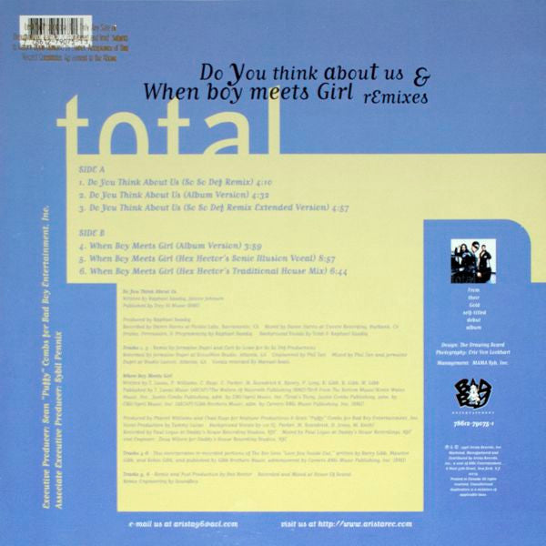 Total - Do You Think About Us & When Boy Meets Girl (Remixes)