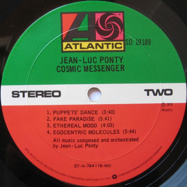 Jean-Luc Ponty - Cosmic Messenger