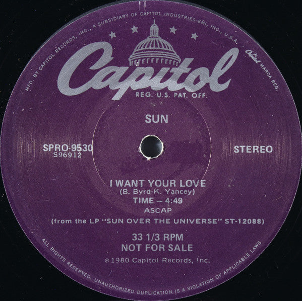 Sun (7) - I Want Your Love