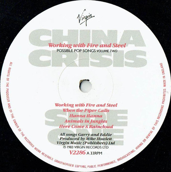 China Crisis - Working With Fire And Steel (Possible Pop Songs Volume Two)